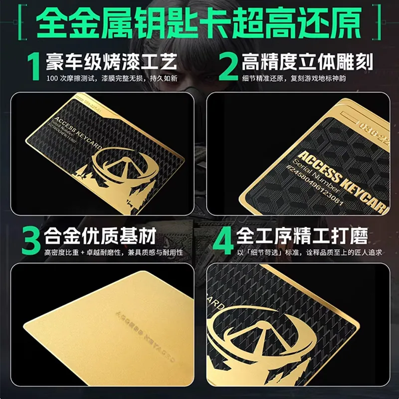 全金属 NFC 黑金游戏卡 — 产品参考图 4