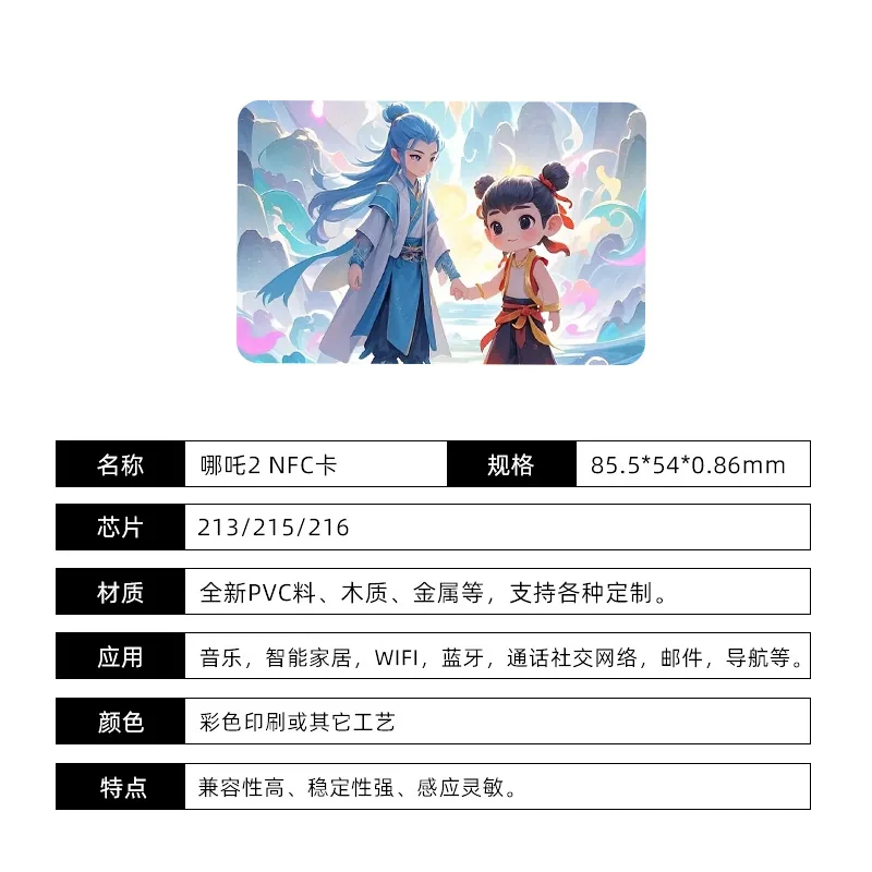 NFC 动漫联名感应卡 — 产品参考图 2